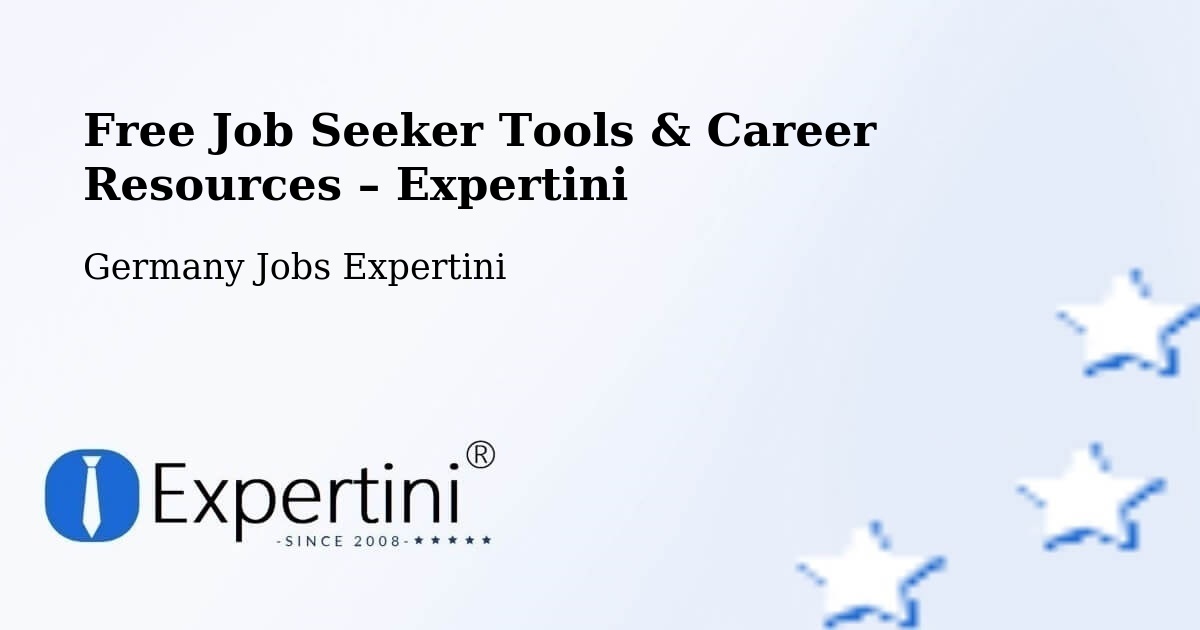 Free Job Seeker Tools & Career Resources – Rudolstadt - Rudolstadt, Germany Jobs Expertini
